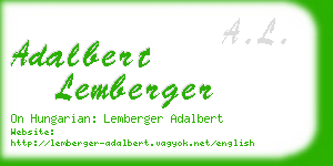 adalbert lemberger business card